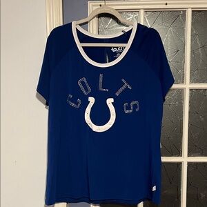 Women's Blue Colts Top size xxl NWT